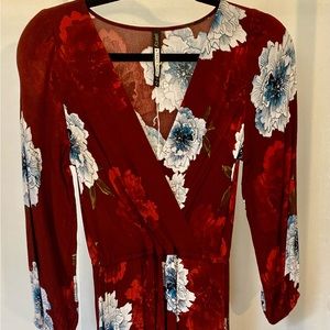 Tracy Reese Long Sleeve Bohemian Dress, size XS